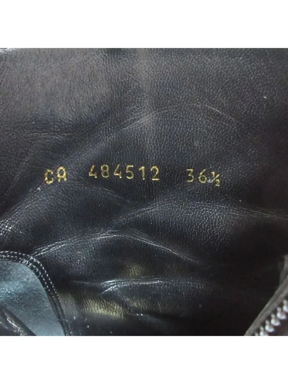 Saint Laurent Paris Velvet Ankle Boots 36.5 Black - Picture 10 of 15